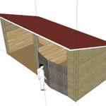 Custom Run-In Shed/small barn for County Vocational School